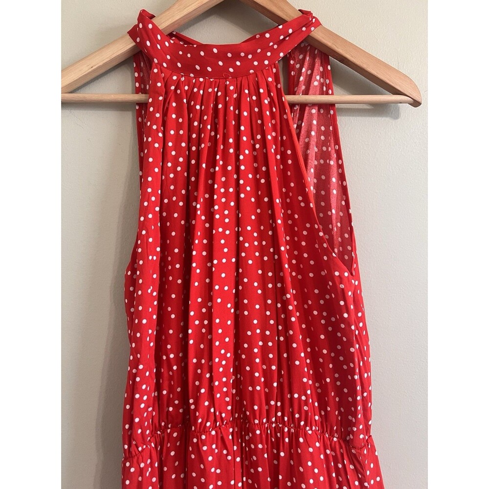 NWT BTFBM Red Halter Polka Dot babydoll Dress - Size  Medium - Picture 3 of 9